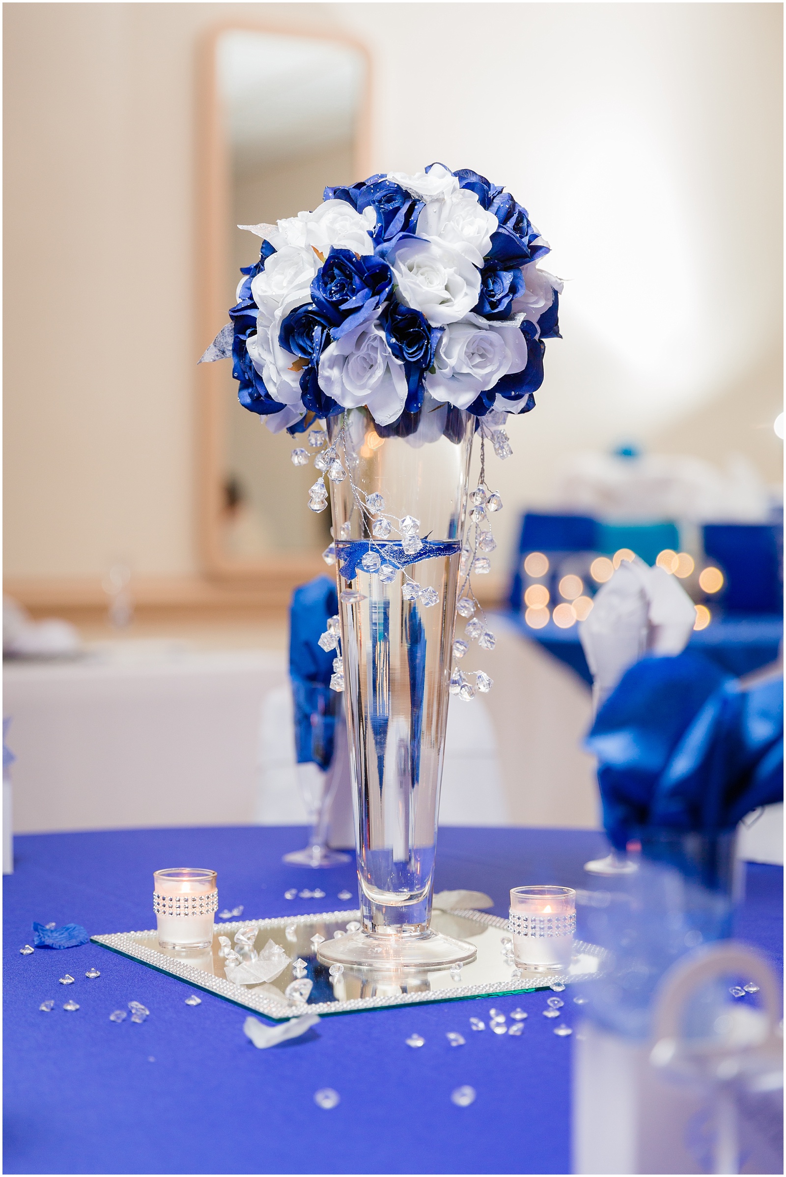 navy blue silver norfolk va wedding