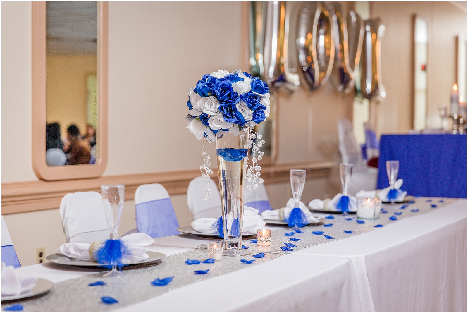 navy blue silver norfolk va wedding