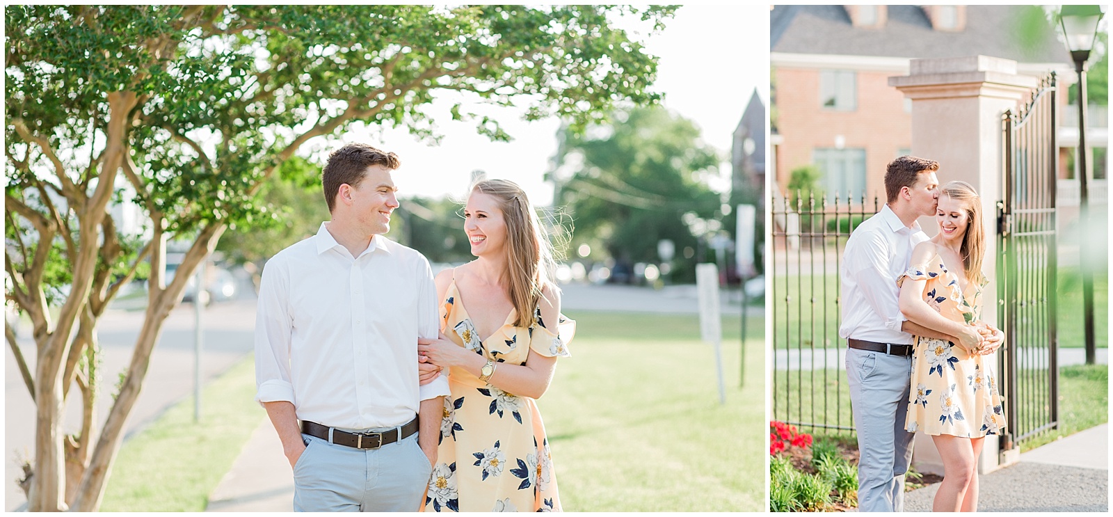 downtown Norfolk Va engagement session freemason neon district