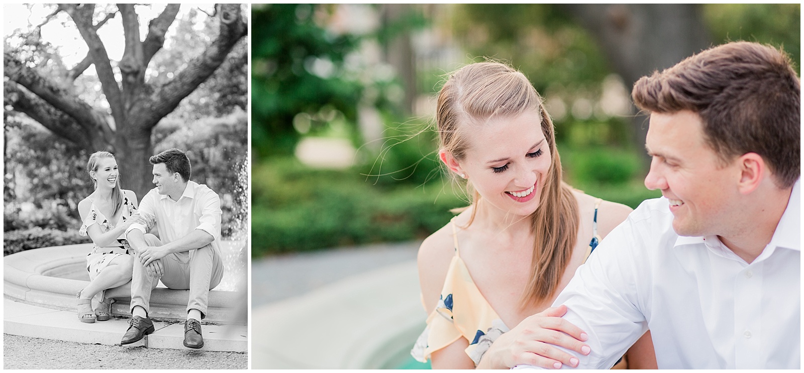 downtown Norfolk Va engagement session freemason neon district