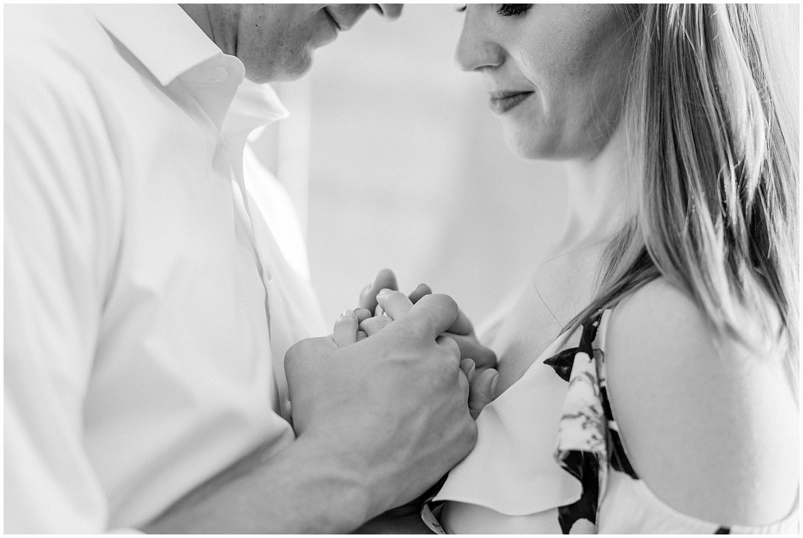 downtown Norfolk Va engagement session freemason neon district