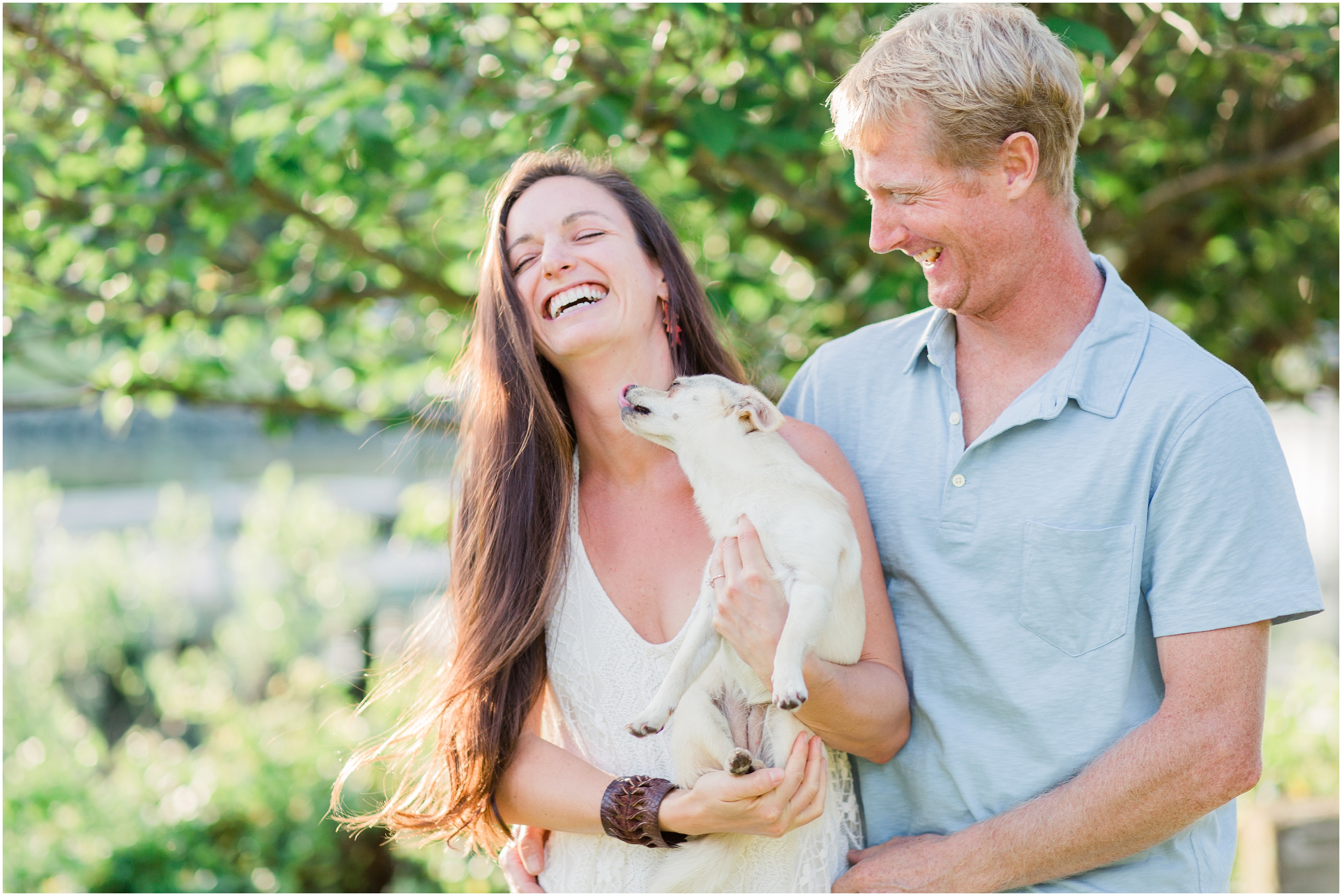 backyard engagement session in Hayes, Va