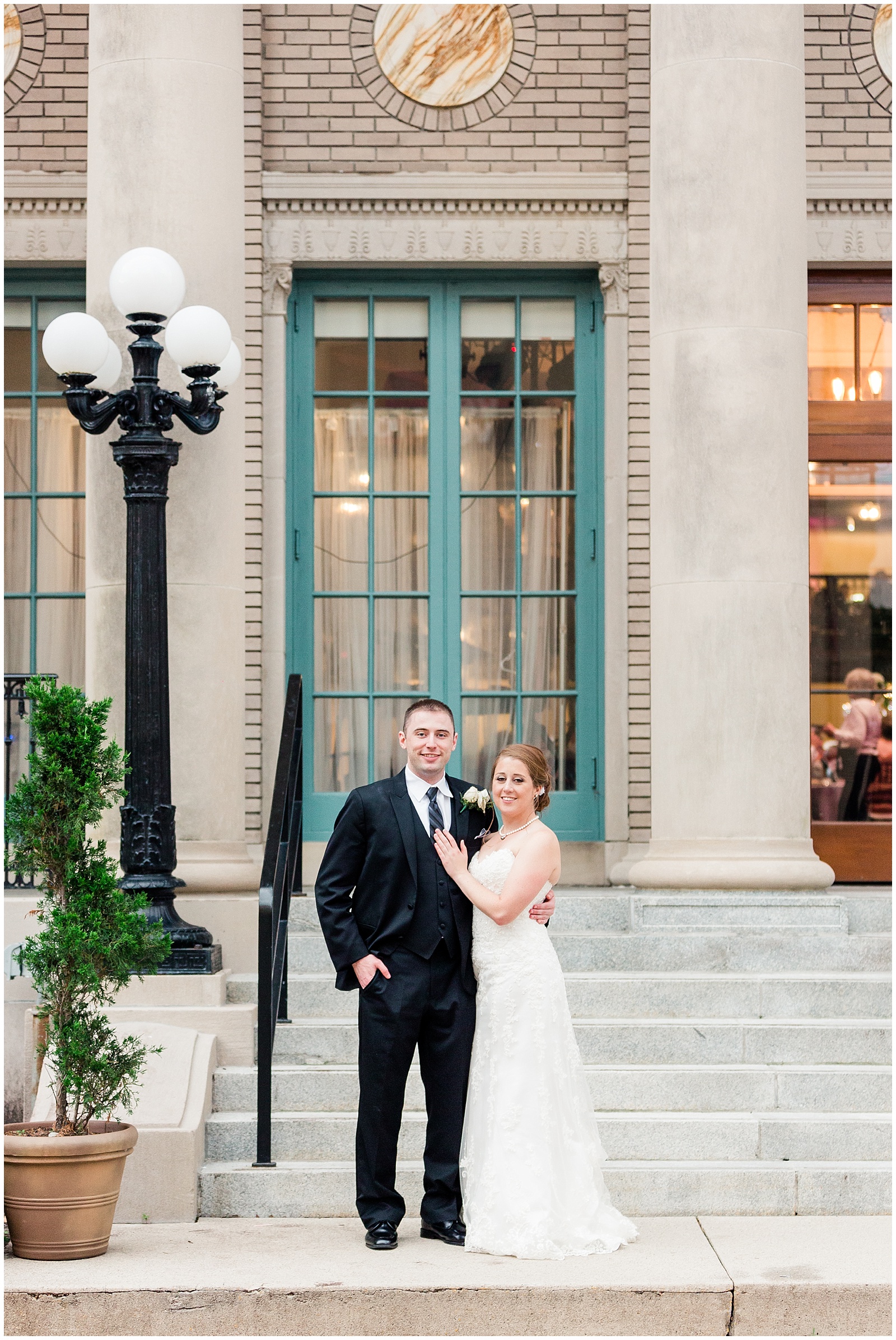 beautiful greek wedding at the historic post office