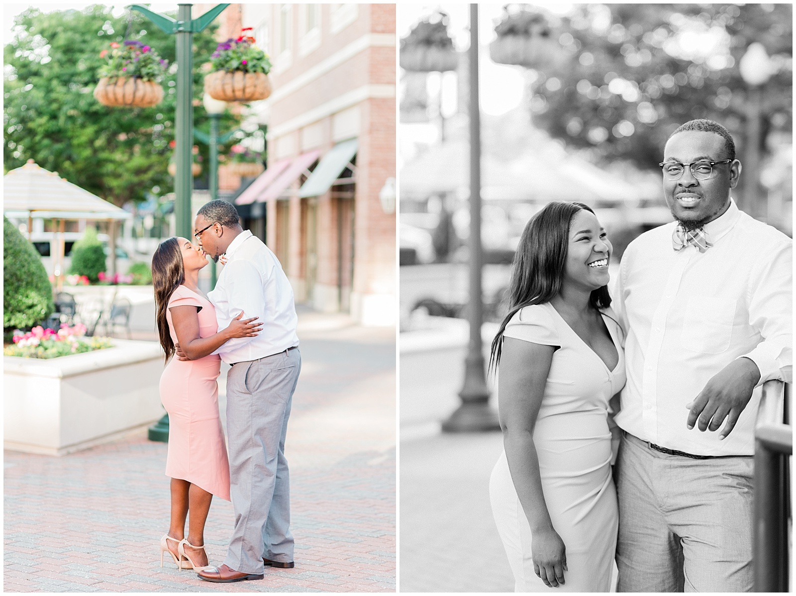 city center newport news engagement session