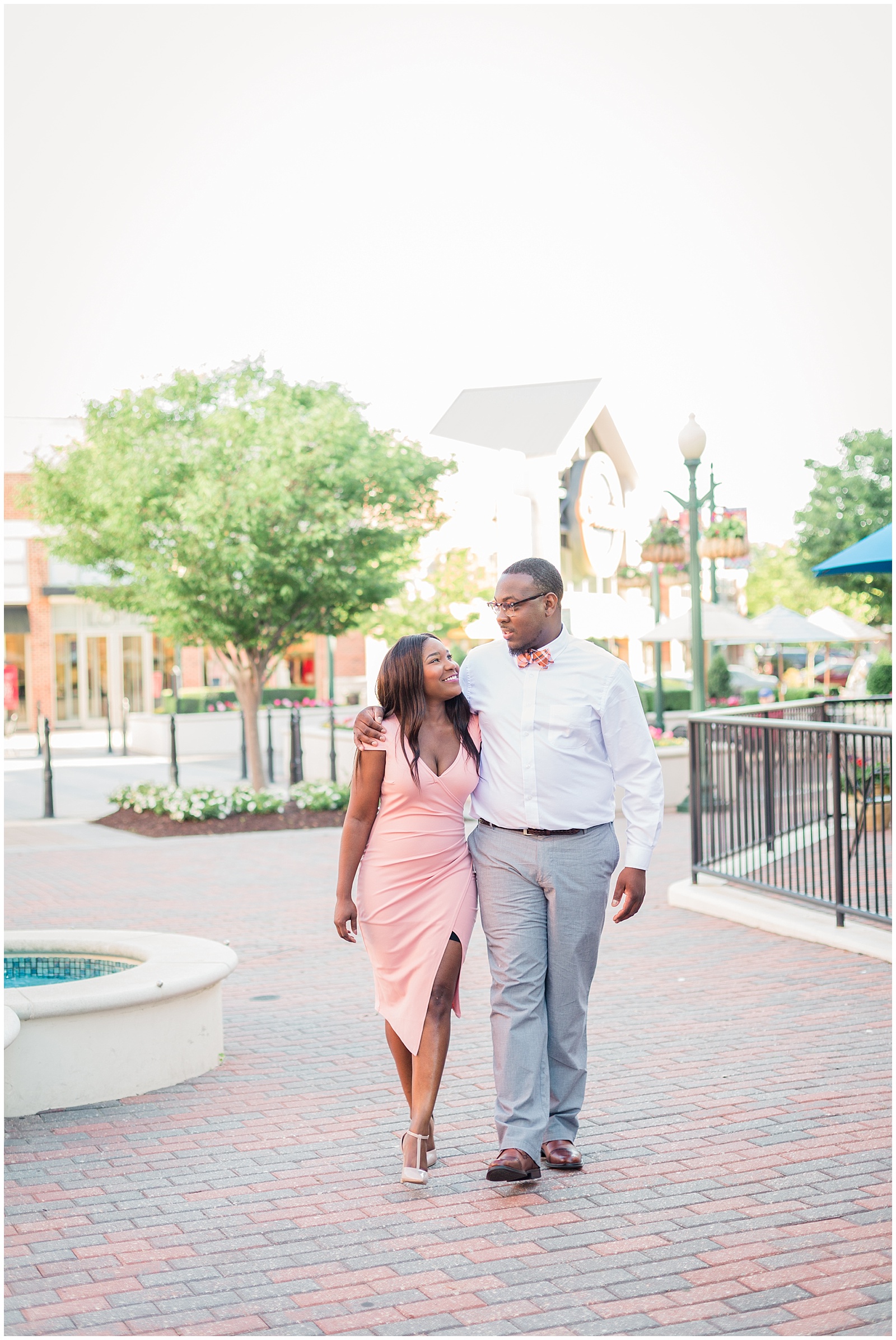 city center newport news engagement session