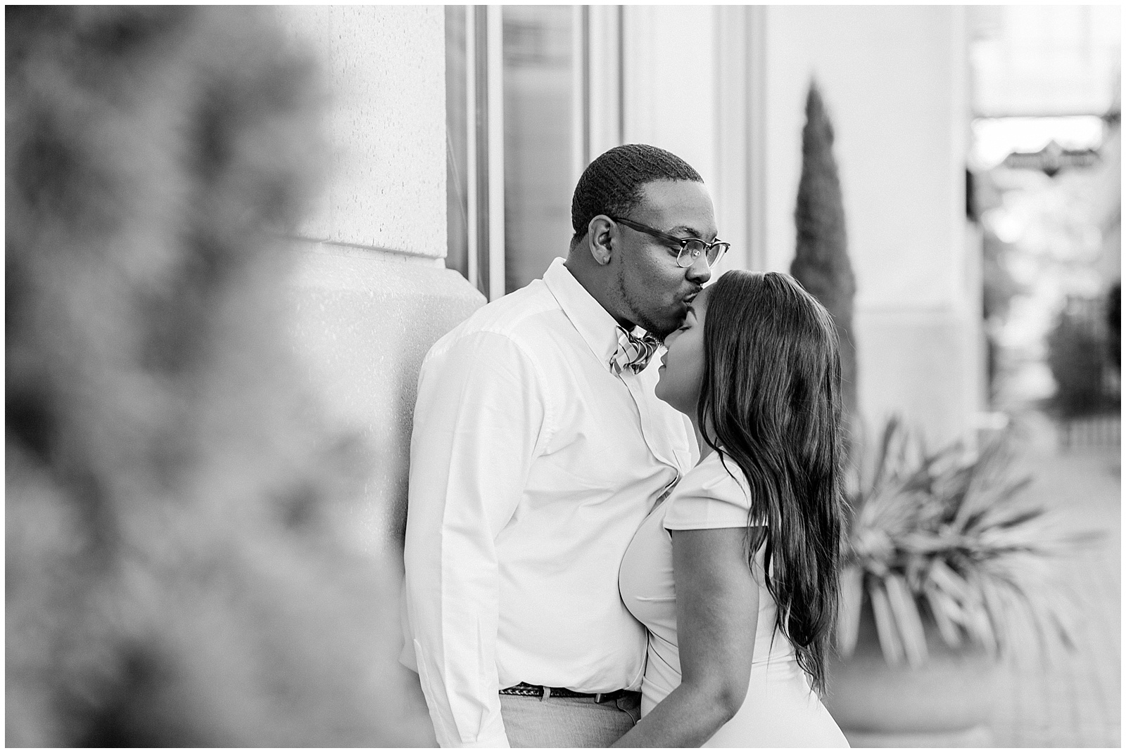 city center newport news engagement session