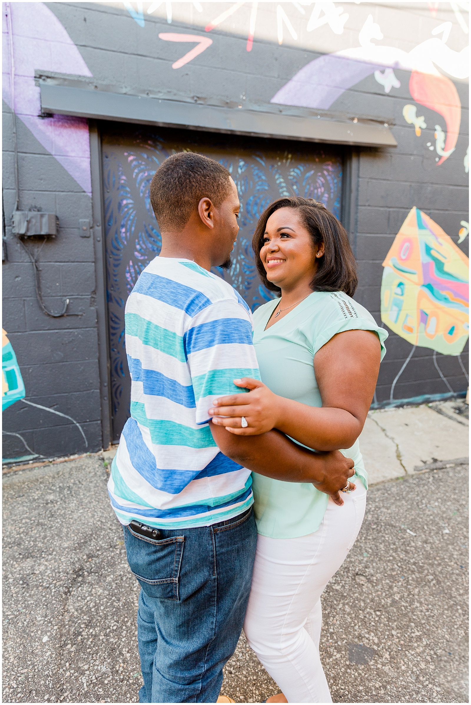 Norfolk Neon District engagement session