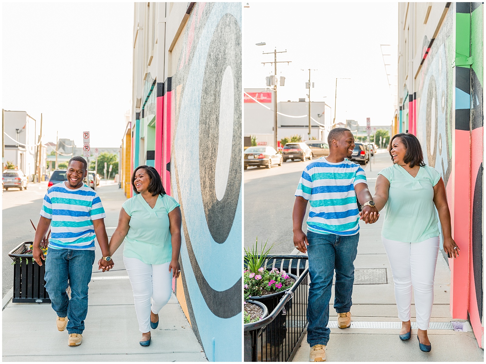 Norfolk Neon District engagement session