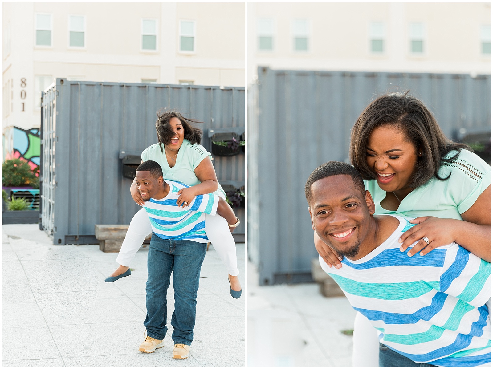 Norfolk Neon District engagement session