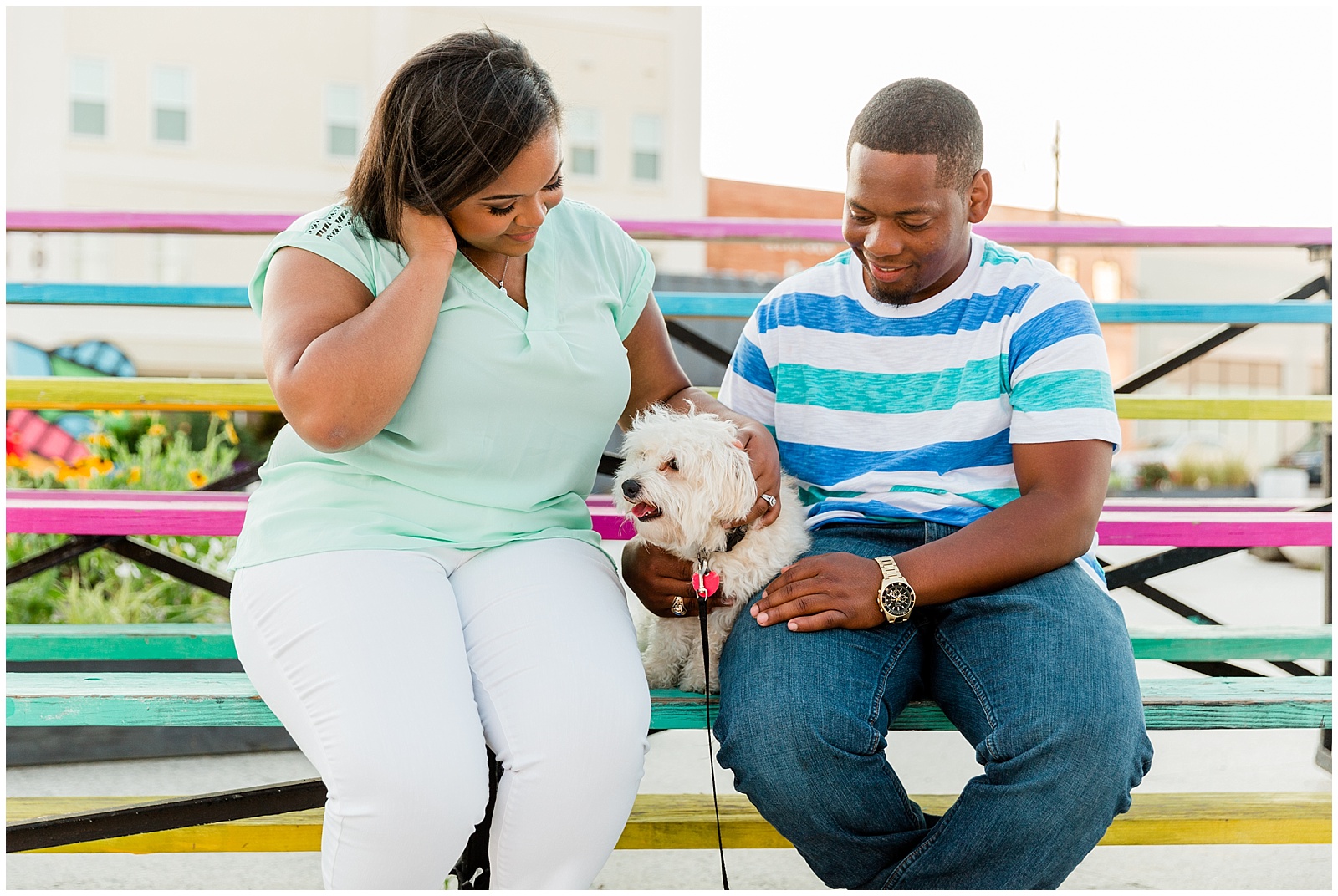 Norfolk Neon District engagement session