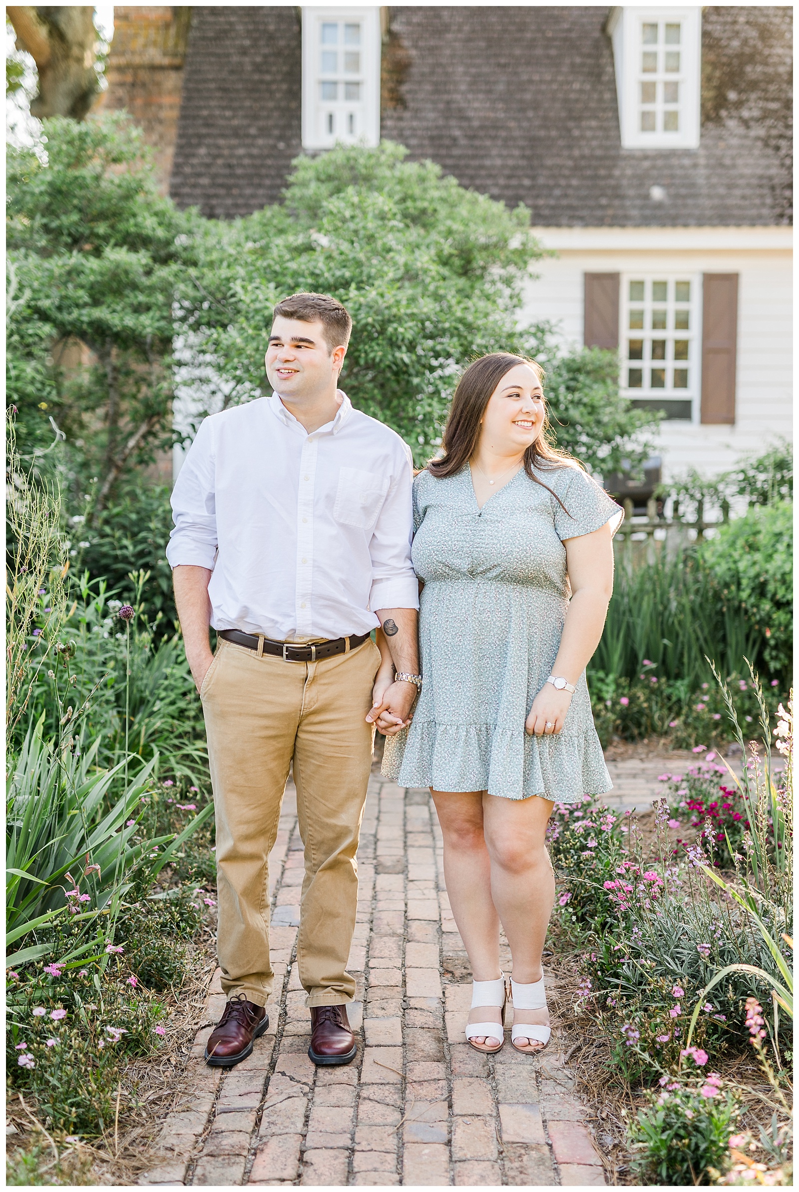 Colonial Williamsburg Engagement Session Michael and Jasmine Photography
