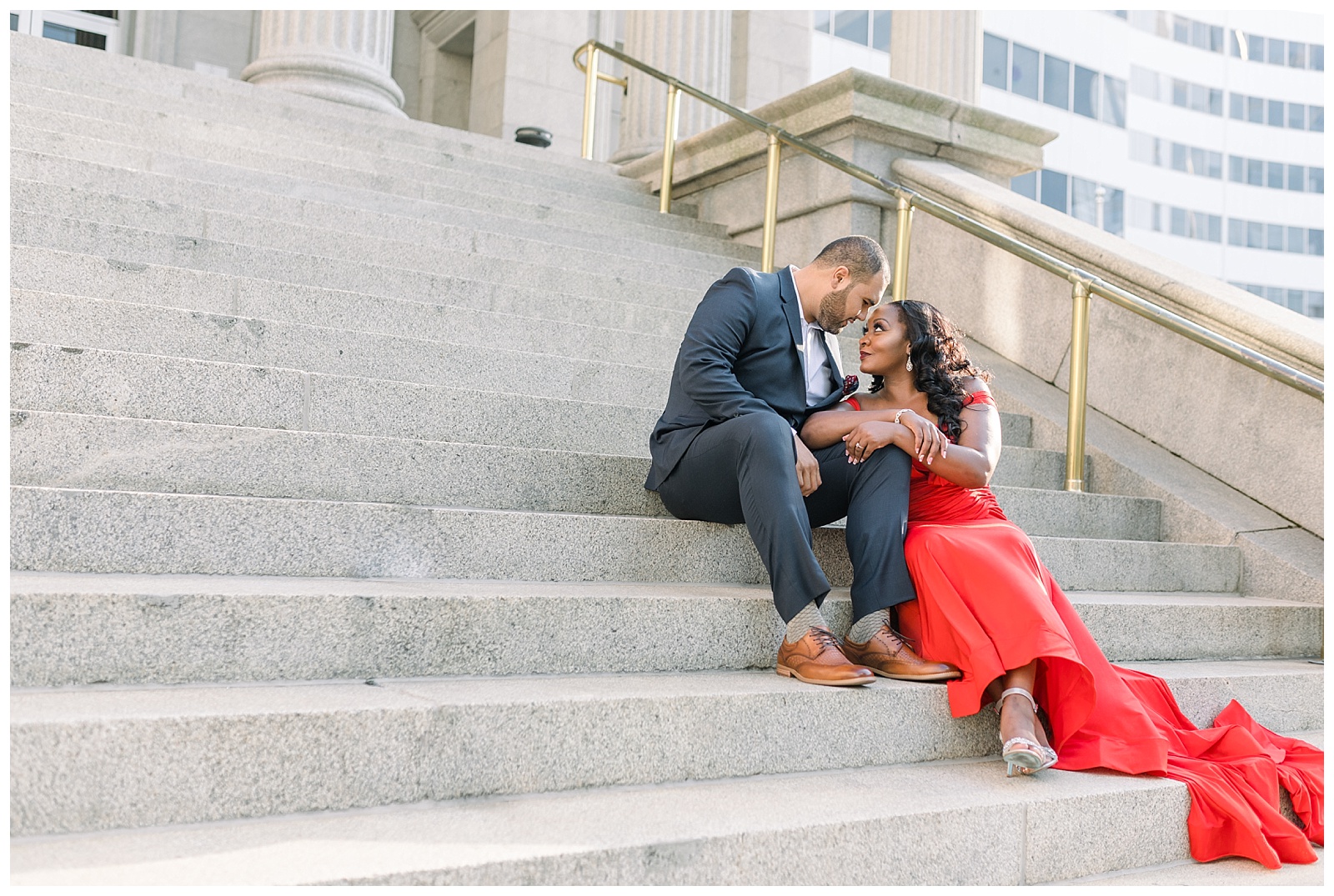 Downtown Norfolk Engagement Session Michael and Jasmine Photography