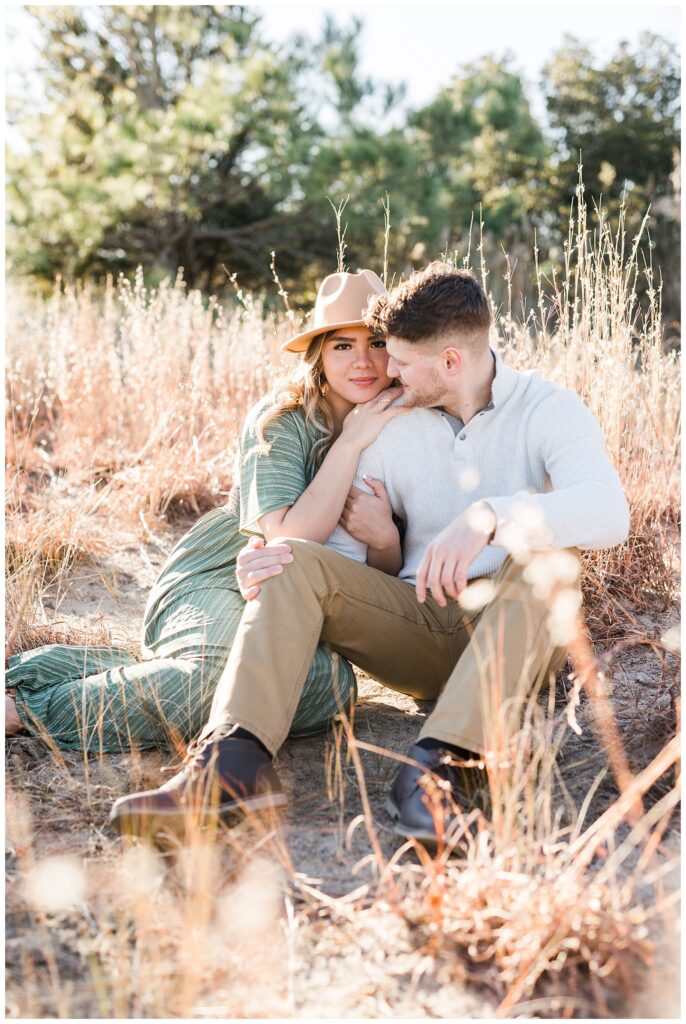 fall engagement session at Brock Enviornmental center by michael and jasmine photography