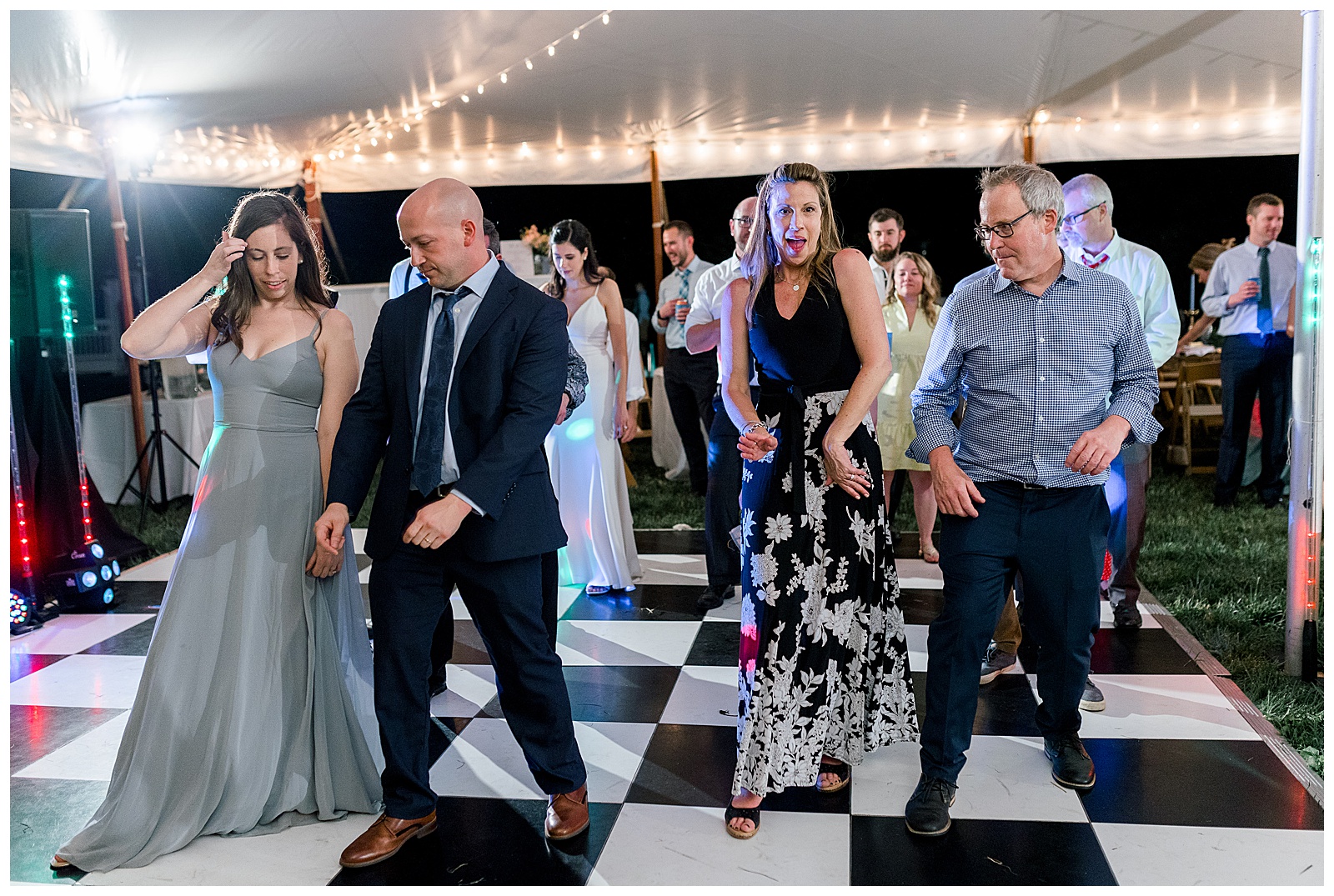 people dancing at wedding reception at preserve at dundee
