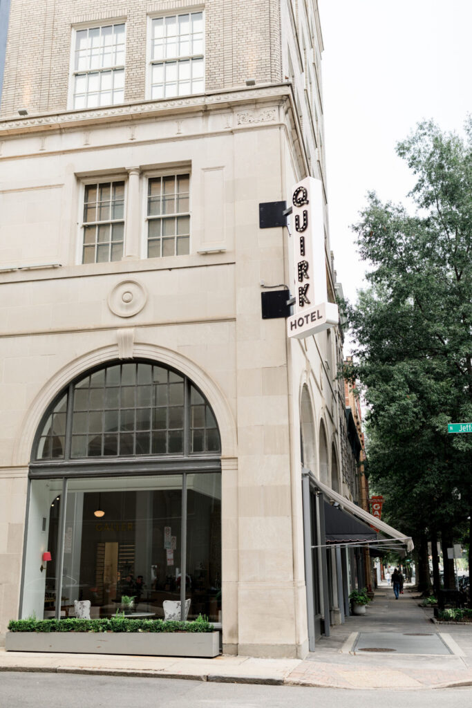 exterior photo of Quirk Hotel N Jefferson St. Richmond Va