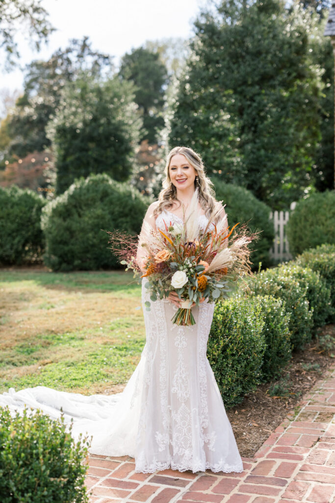 bridal portraits during golden hour Seven Springs Richmond Va wedding