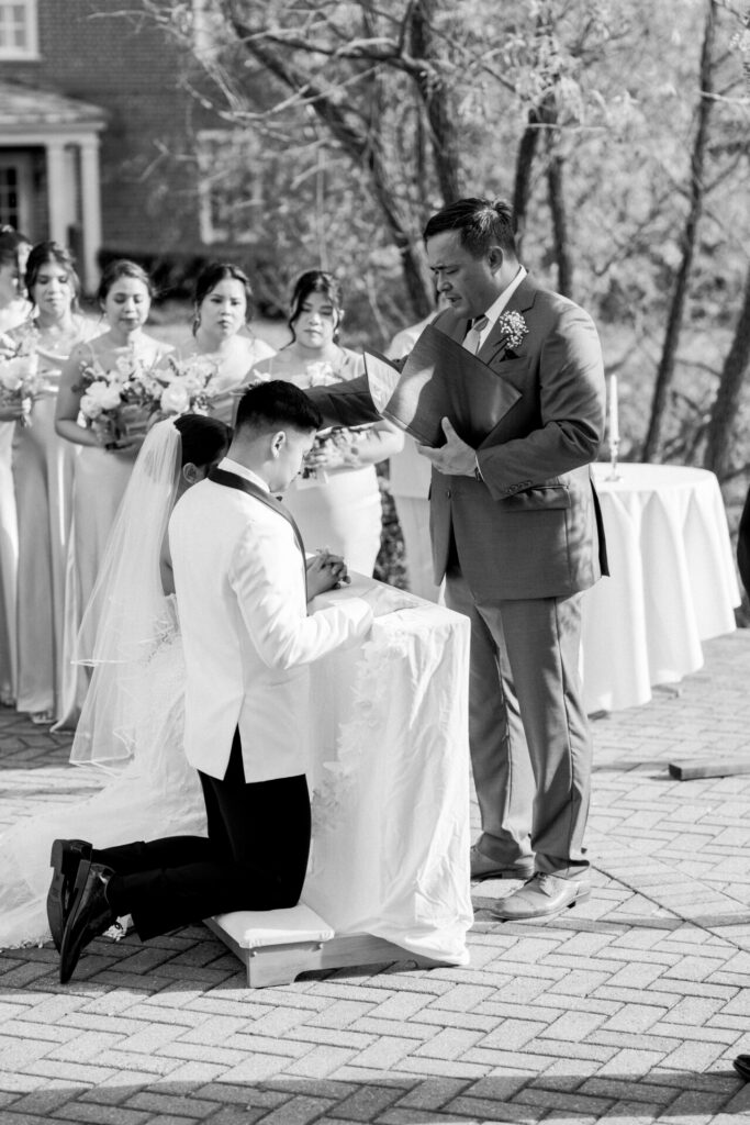 filipino cord ceremony Founders Inn Wedding Virginia Beach